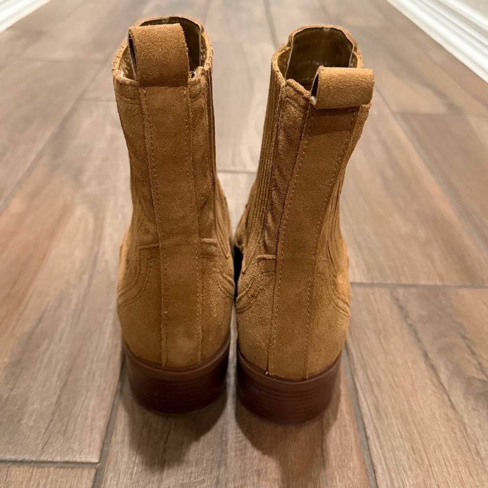 Dolce Vita Brylee H2O Brown Suede Heeled Boots | 8.5W - Picture 7 of 11